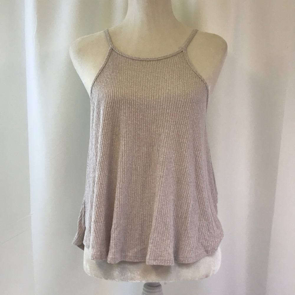 Sadie & Sage Oatmeal Spaghetti Strap Racerback Tank Top Size XSmall